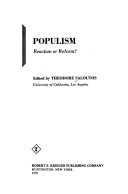 Book cover for Populism