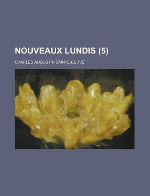 Book cover for Nouveaux Lundis (5)