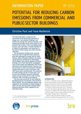 Book cover for Potential for Reducing Carbon Emissions from Commercial and Public-sector Buildings