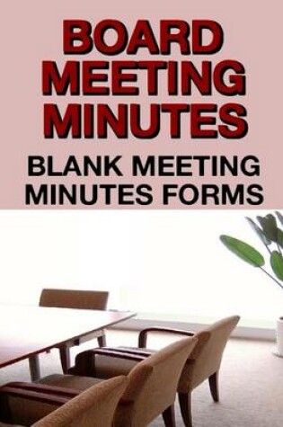 Cover of Board Meeting Minutes