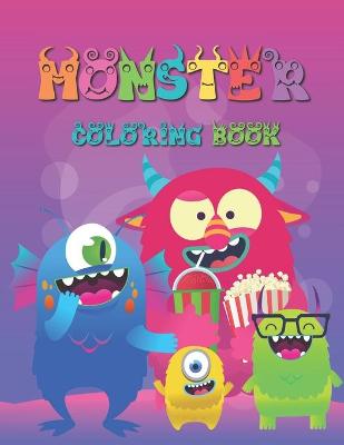 Book cover for Monster Coloring Book