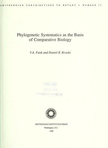 Book cover for Phylogenetic Systematics as the Basis of Comparative Biology