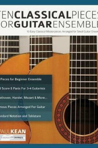 Cover of 10 Classical Pieces for Guitar Ensemble