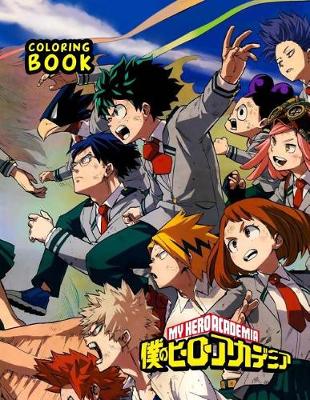 Book cover for My Hero Academia Coloring Book