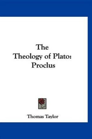 Cover of The Theology of Plato