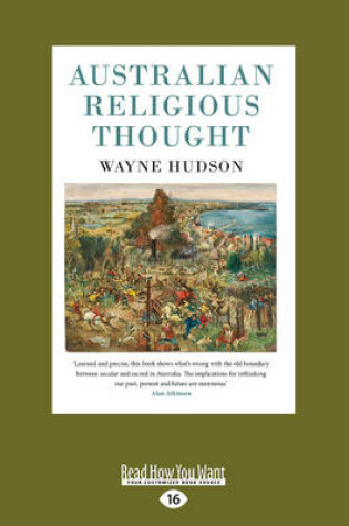 Cover of Australian Religious Thought