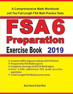 Book cover for FSA 6 Math Preparation Exercise Book