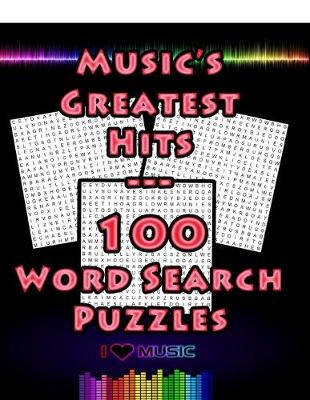 Book cover for Music's Greatest Hits - 100 Word Search Puzzles