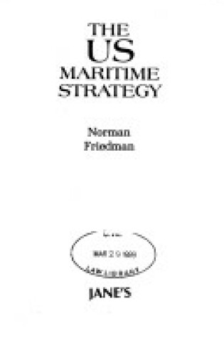 Cover of U.S. Maritime Strategy