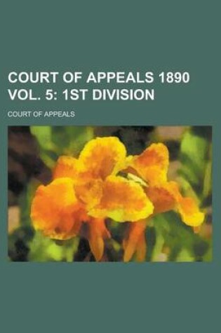 Cover of Court of Appeals 1890 Vol. 5