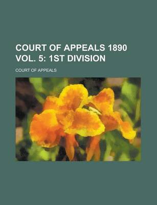 Book cover for Court of Appeals 1890 Vol. 5