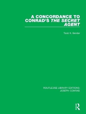 Cover of A Concordance to Conrad's The Secret Agent