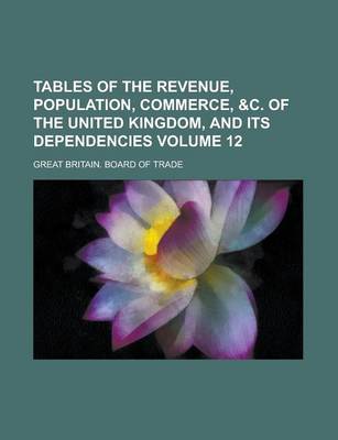 Book cover for Tables of the Revenue, Population, Commerce, &C. of the United Kingdom, and Its Dependencies Volume 12