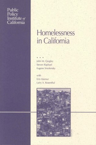 Cover of Homelessness in California