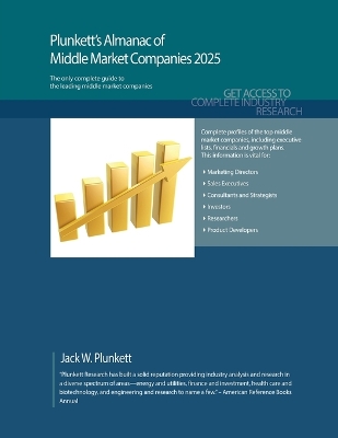 Book cover for Plunkett's Almanac of Middle Market Companies 2025