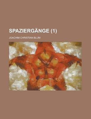 Book cover for Spaziergange (1 )