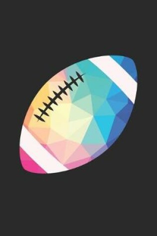 Cover of Football Training Journal - Gift for Football Player - Low Poly Football Notebook - Football Diary