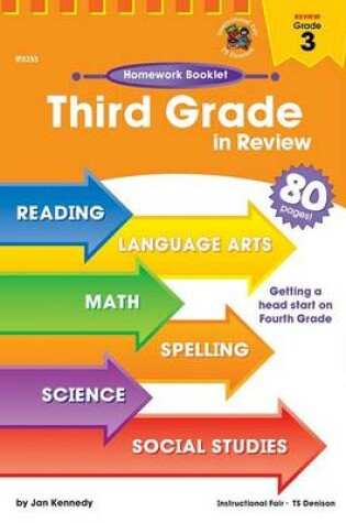 Cover of Third Grade in Review Homework Booklet