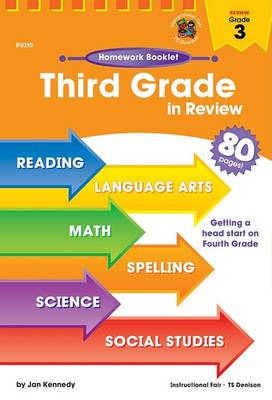 Cover of Third Grade in Review Homework Booklet