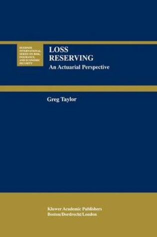 Cover of Loss Reserving