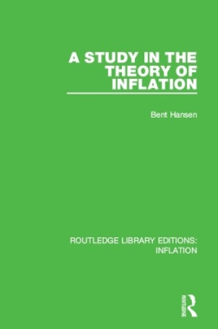 Cover of A Study in the Theory of Inflation