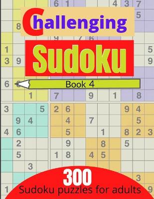 Book cover for Challenging sudoku book 4