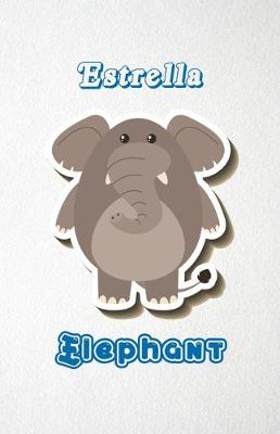 Book cover for Estrella Elephant A5 Lined Notebook 110 Pages