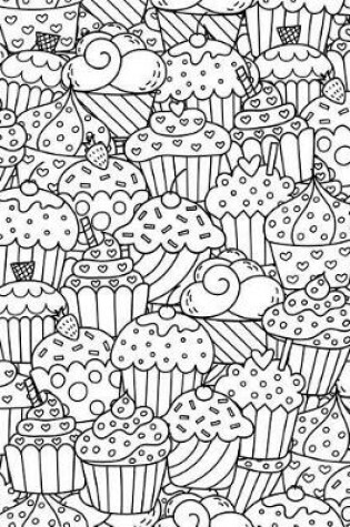 Cover of Journal Notebook Cupcakes Pattern 2