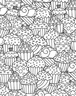 Cover of Journal Notebook Cupcakes Pattern 2