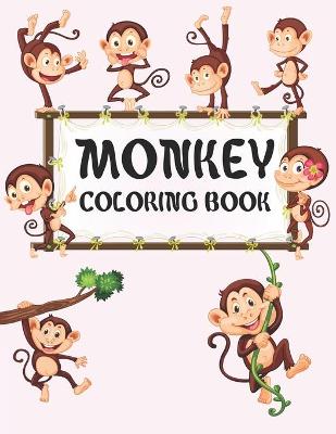 Book cover for Monkey Coloring Book