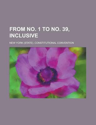 Book cover for From No. 1 to No. 39, Inclusive