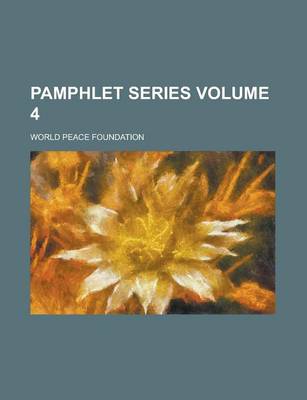 Book cover for Pamphlet Series Volume 4