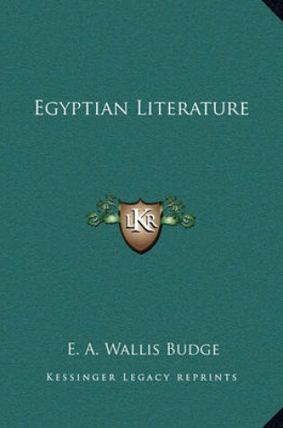 Cover of Egyptian Literature