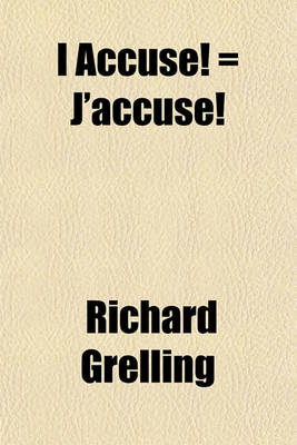 Book cover for I Accuse! = J'Accuse!