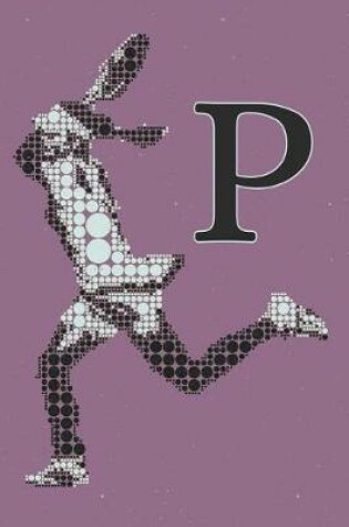 Cover of P Monogram Initial Tennis Journal