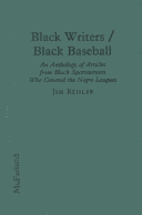 Book cover for Black Writers/Black Baseball