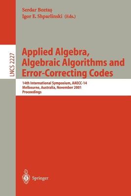 Cover of Applied Algebra, Algebraic Algorithms and Error-Correcting Codes