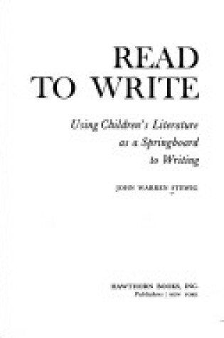 Cover of Read to Write