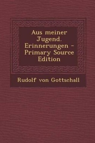 Cover of Aus Meiner Jugend. Erinnerungen