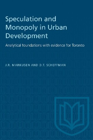 Cover of Speculation and Monopoly in Urban Development