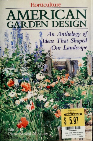 Cover of Horticulture: American Garden Design