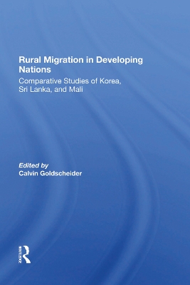 Book cover for Rural Migration In Developing Nations