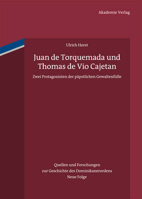 Book cover for Juan de Torquemada Und Thomas de Vio Cajetan