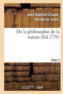 Book cover for de la Philosophie de la Nature. Tome 2