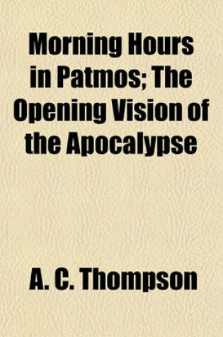 Cover of Morning Hours in Patmos; The Opening Vision of the Apocalypse