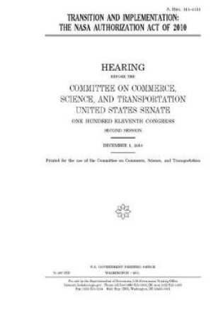 Cover of Transition and implementation