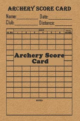Book cover for Archery Score Card