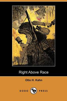 Book cover for Right Above Race (Dodo Press)