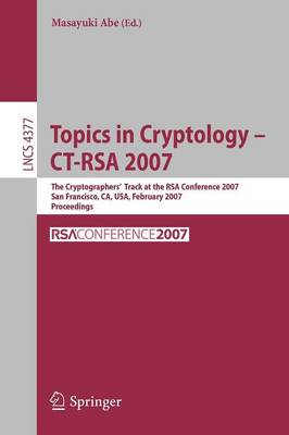 Cover of Topics in Cryptology – CT-RSA 2007