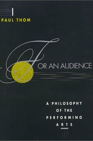 Cover of For An Audience